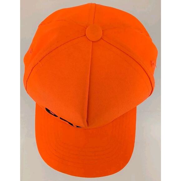 Vintage Camel Cigarettes Snapback Trucker Hat VTG 90s Blaze Orange Hunting - Picture 5 of 9